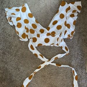 Crop top and skirt set